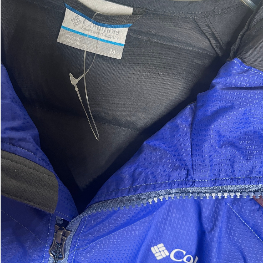 Columbia M Labyrinth Loop Hooded Puffer Ski Jacket $185 Snowboard Coat Blue NEW - Picture 5 of 9